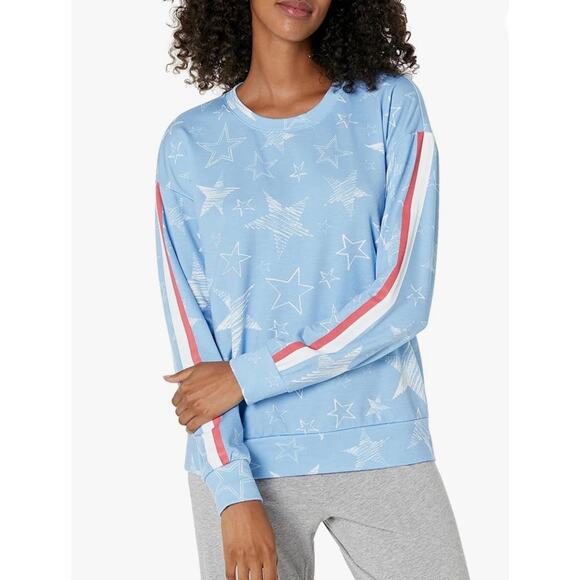 P.J. Salvage Bottoms Mountain Mama Banded Pant and Star Spangled Long Sleeve Top - Picture 3 of 13